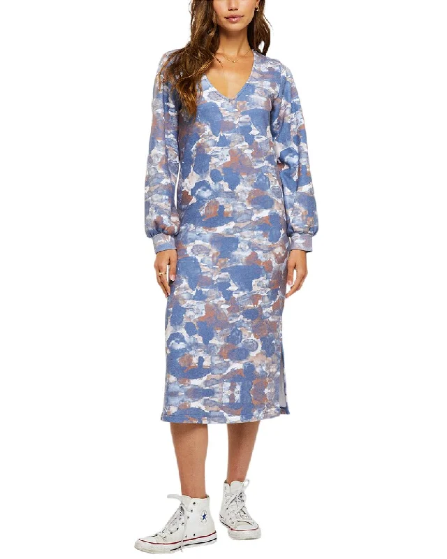 Charming Women's Holiday Apparel Sol Angeles Watercolor Camo Billow Dress