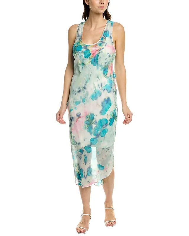 Women's Activewear Apparel go by go>silk Go Double Exposure Silk Dress