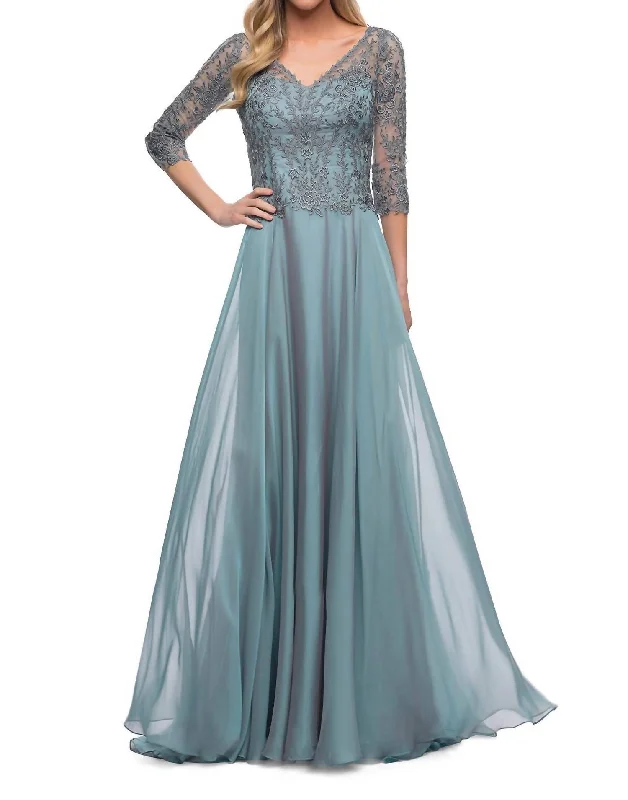 Women's Professional Garments 29466 In Slate Blue