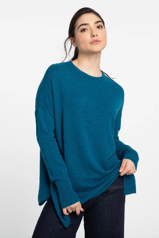 Stylish Women's Apparel Kinross Cashmere Easy Crew Pullover