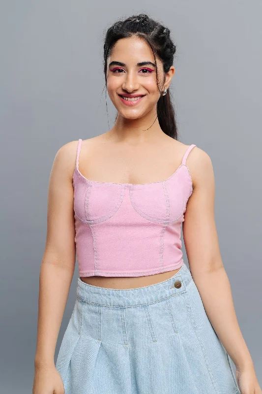 Outfits For Women Pink Shenanigan Crop Top