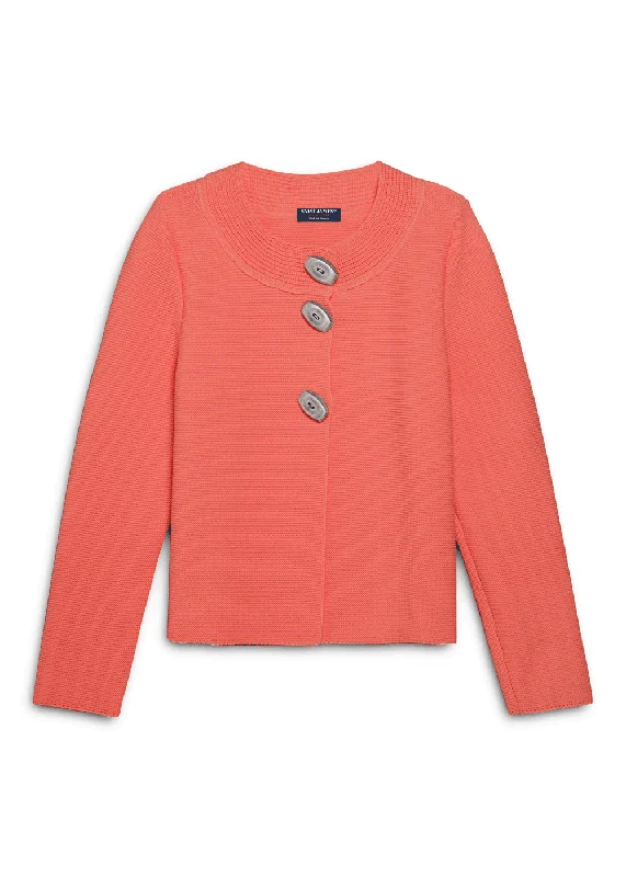 Online Clothing Boutiques ADRETS REEDIT - Wool Jacket Adrets with large buttons (PINK)