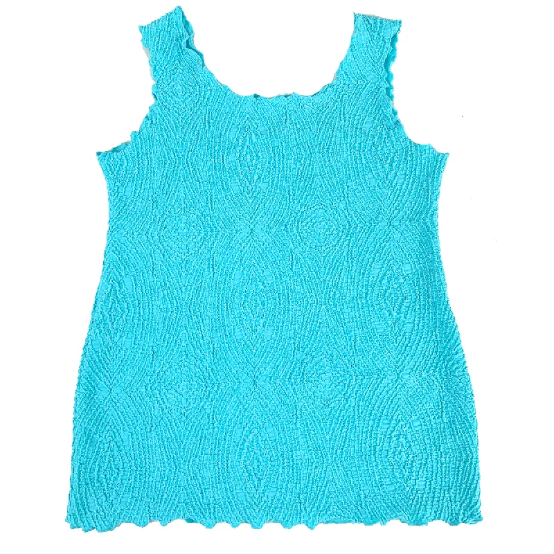 Women's Active Outfit For Fitness Blue Grotto Plan Charming Tank