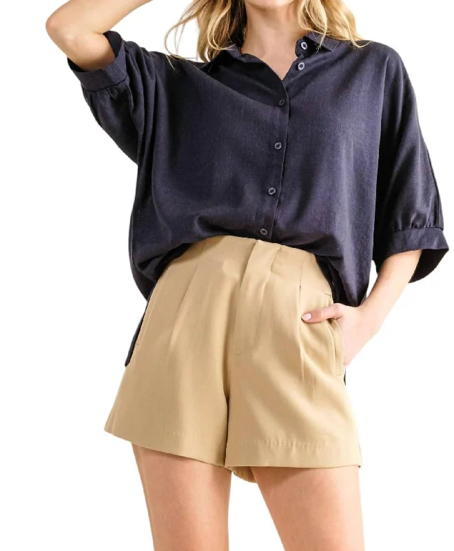 Affordable Women's Clothing Online Loved By You Shorts In Latte