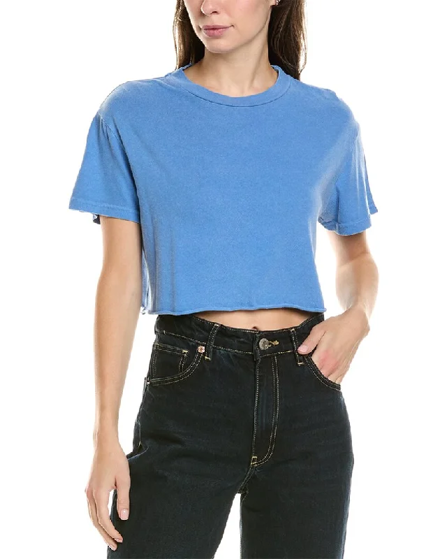 Casual Wear perfectwhitetee Vintage Soft Jersey Crop T-Shirt