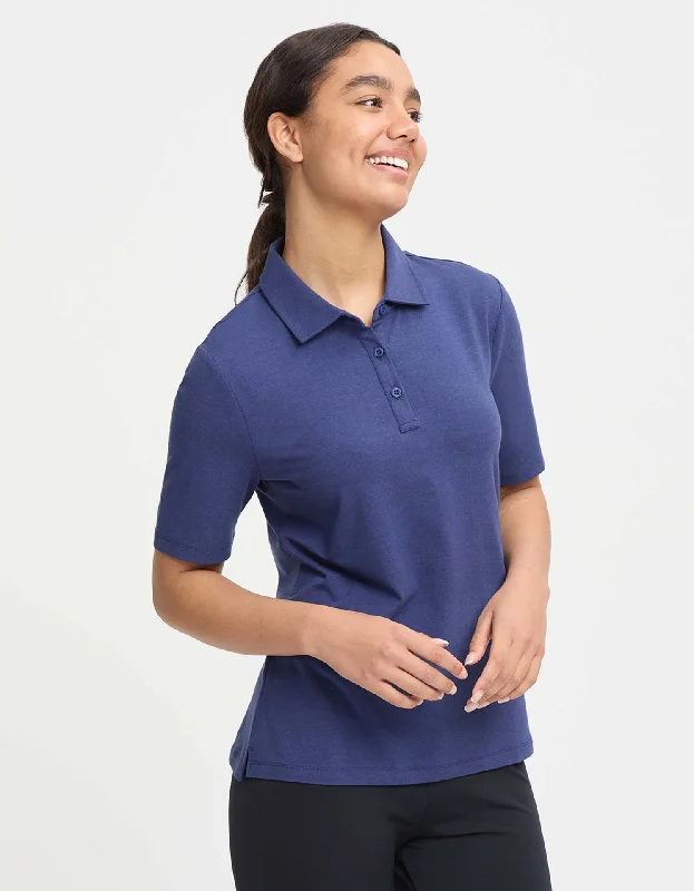 Women's Transitional Outfit Short Sleeve Polo Shirt UPF 50+ Sensitive Collection