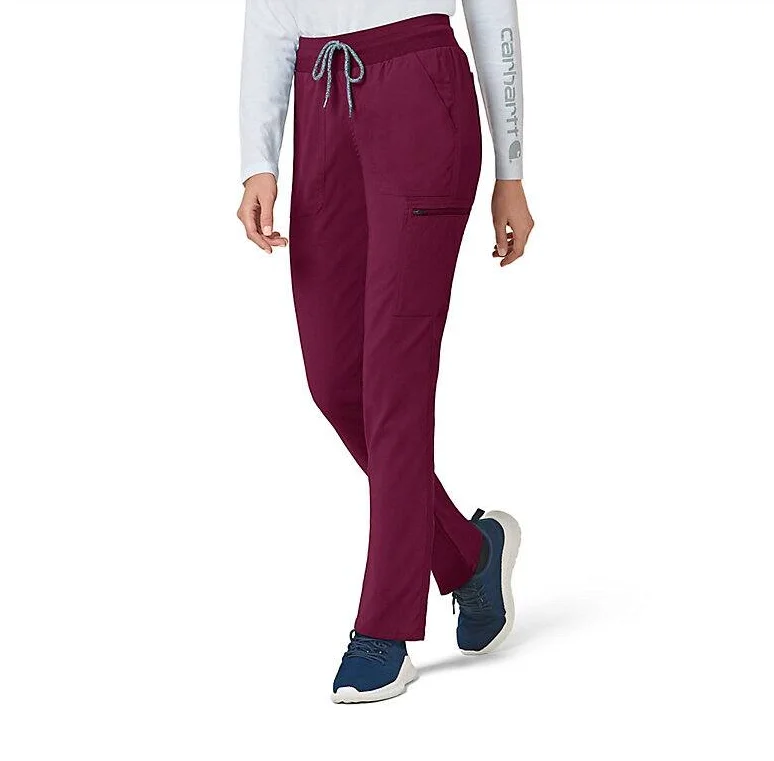 Women's Outfit Carhartt Women's Rugged Flex® Slim Leg Scrub Pant_Wine