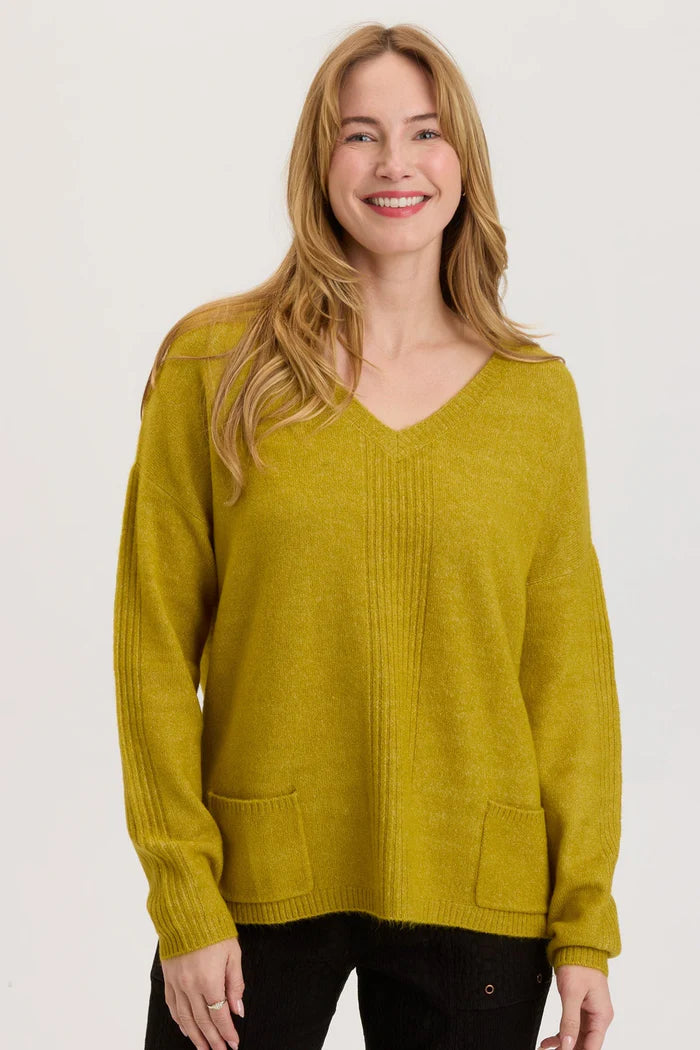 Weekend Sale Gresham V Neck Top - Bancha Tea