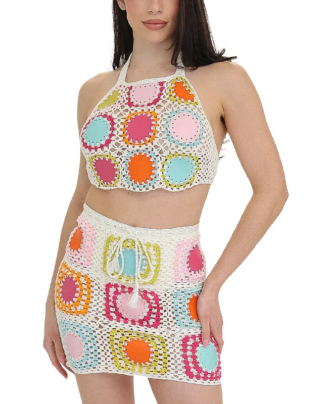 Imeless Style Granny Square Crochet Crop Top