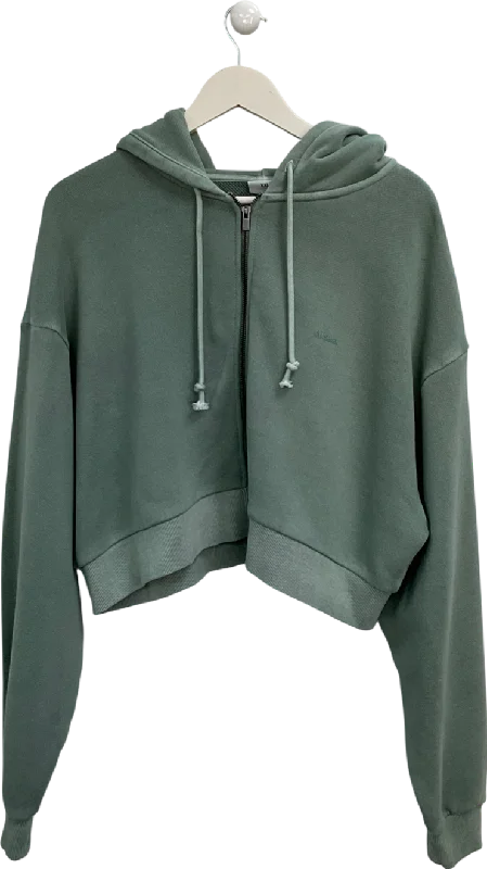 Women's Trendy Activewear Apparel gymshark Green Relaxed Everyday Wear Zip Hoodie UK XXL