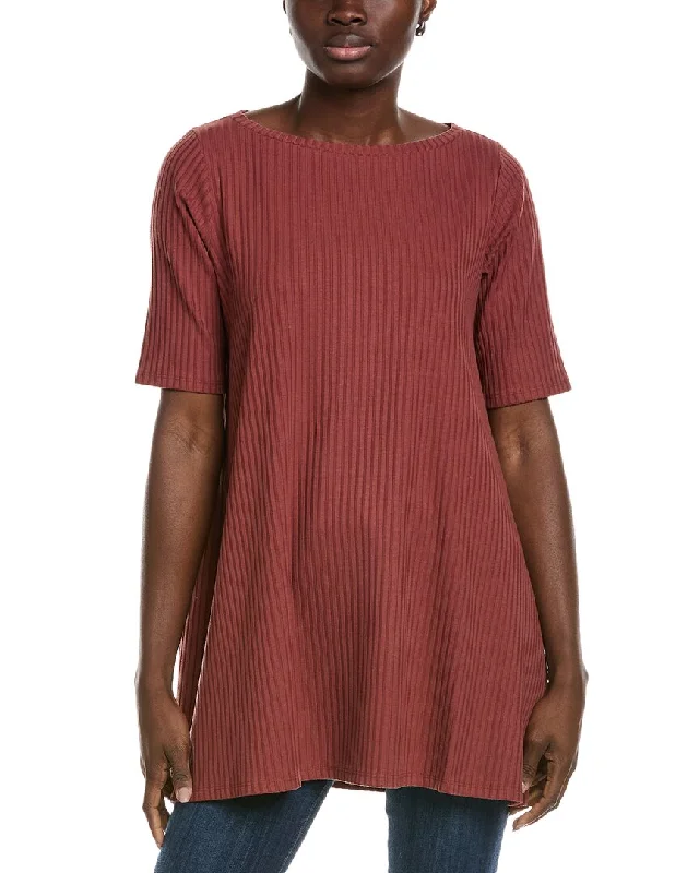 Elegant Women's Attire EILEEN FISHER Bateau Neck Tunic