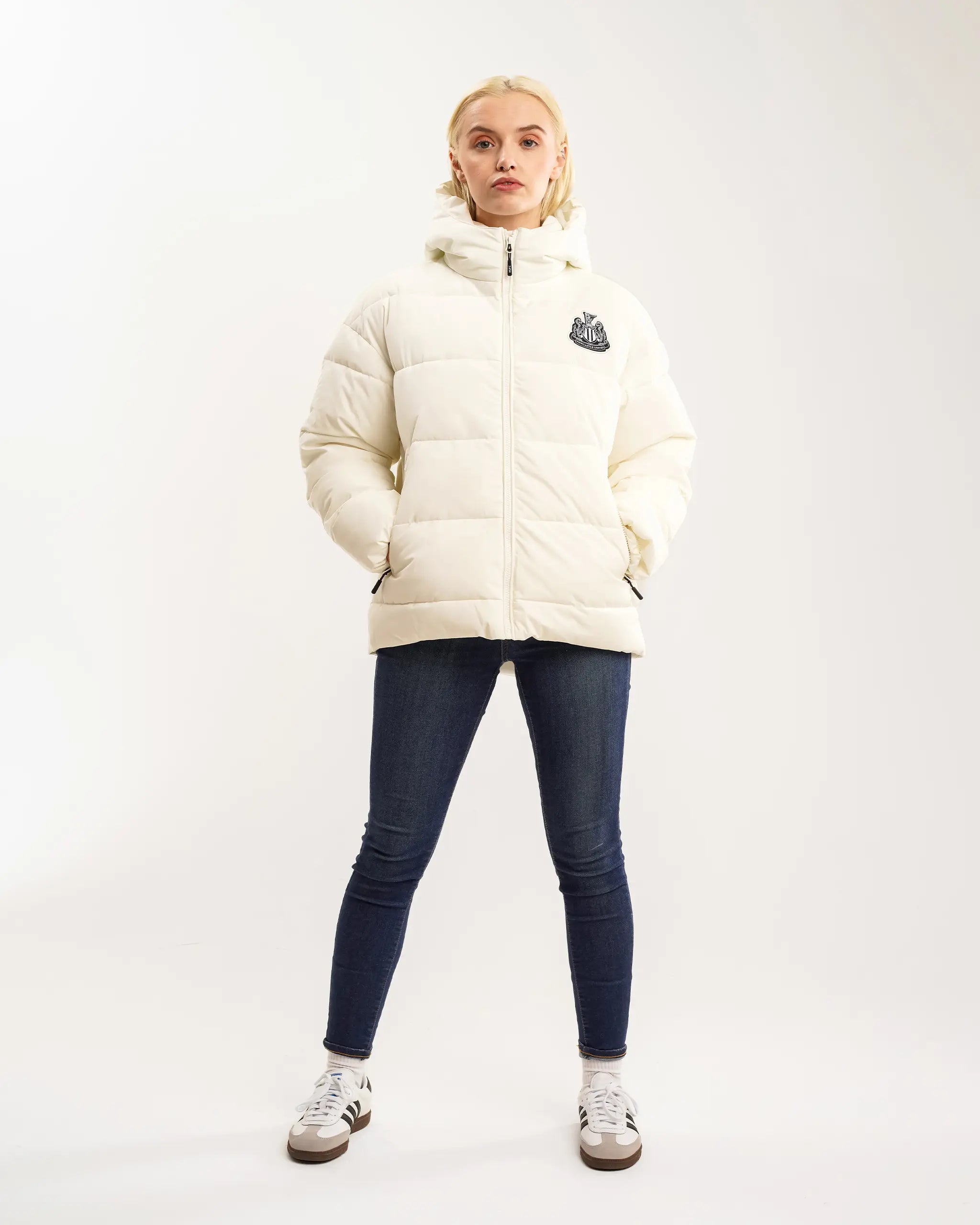 Seasonal Sale Newcastle United Women's White Padded Jacket