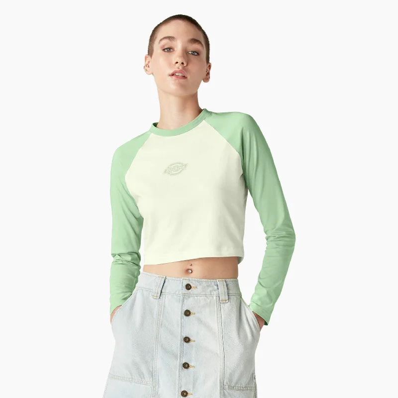 Sporty Streetwear Dickies Women's Sodaville Long Sleeve Cropped T-Shirt