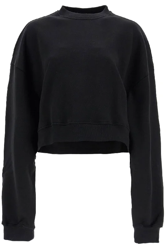 Women's Luxury Attire Wardrobe.Nyc Women's 'Cropped Sweatshirt With Puffed Sleeves