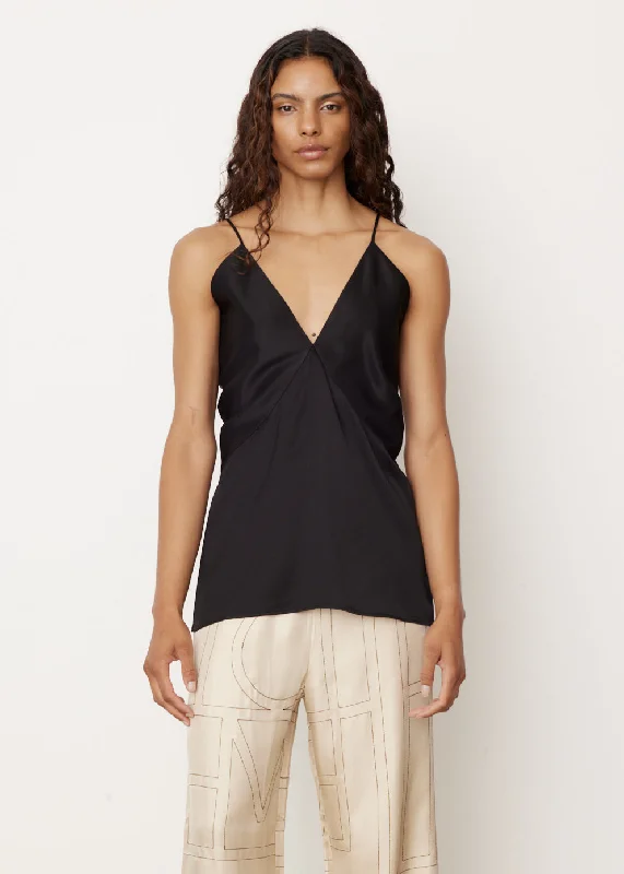 Women's Luxury Attire Draped Twill Cami Top