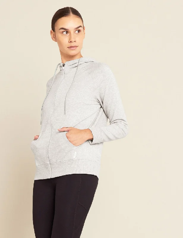 Premium Fabrics Women's Weekend Zip-Up Hoodie - Grey Marl