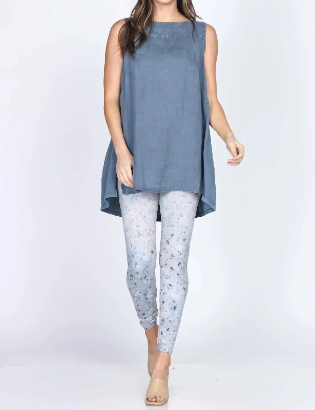 Women's Functional Outdoor Garments Linen Tunic In Denim