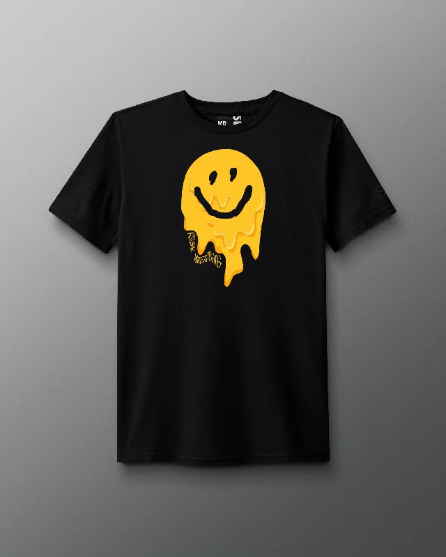 Top 10 Women's Online Clothing Stores RUDIS Happy Yellow Drip T-Shirt