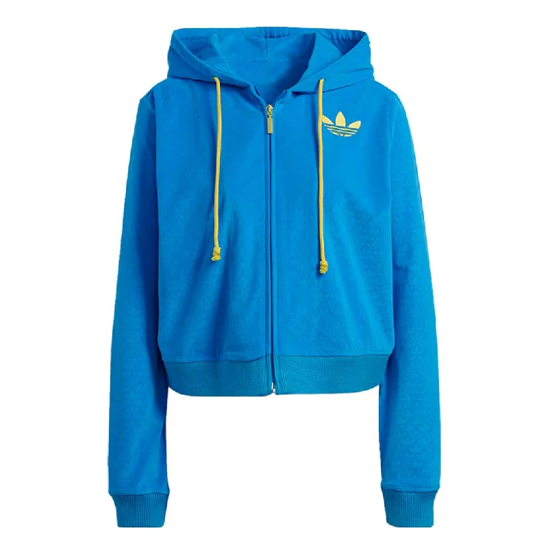 Relaxed Style adidas - Women's Adicolor Velour Zip Hoodie (IB2046)