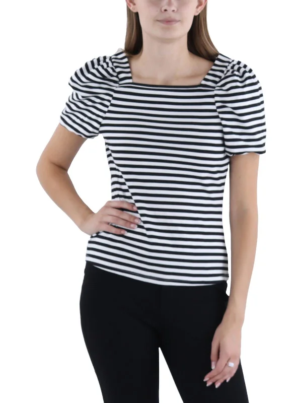 Fashion-forward Women's Clothing Womens Striped Wear To Work Pullover Top