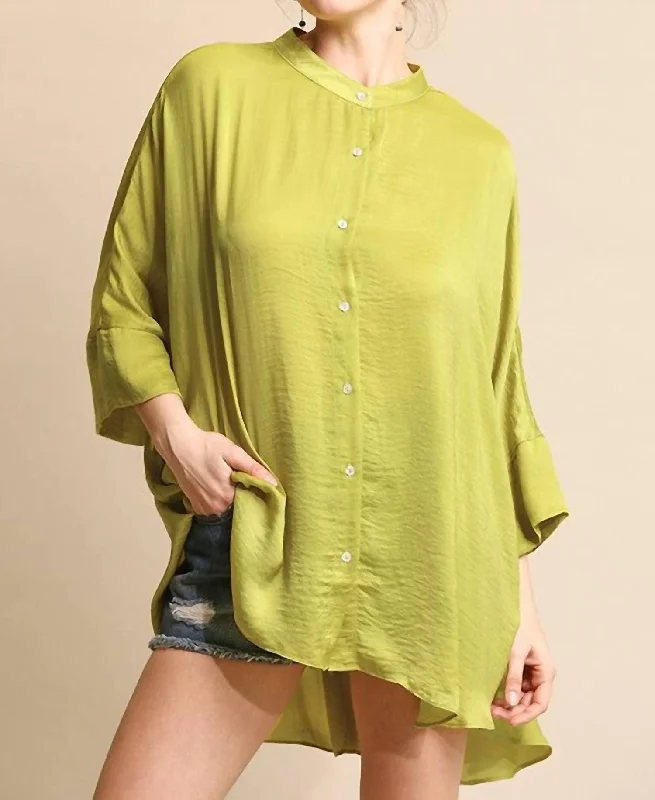 Women's Transitional Outfit Never Let Go Tunic In Apple Green