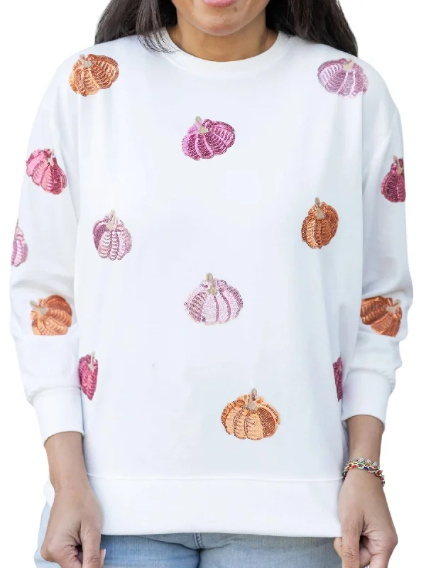 Women's Trendy Outfits Sarah Sweatshirt In Pumpkins