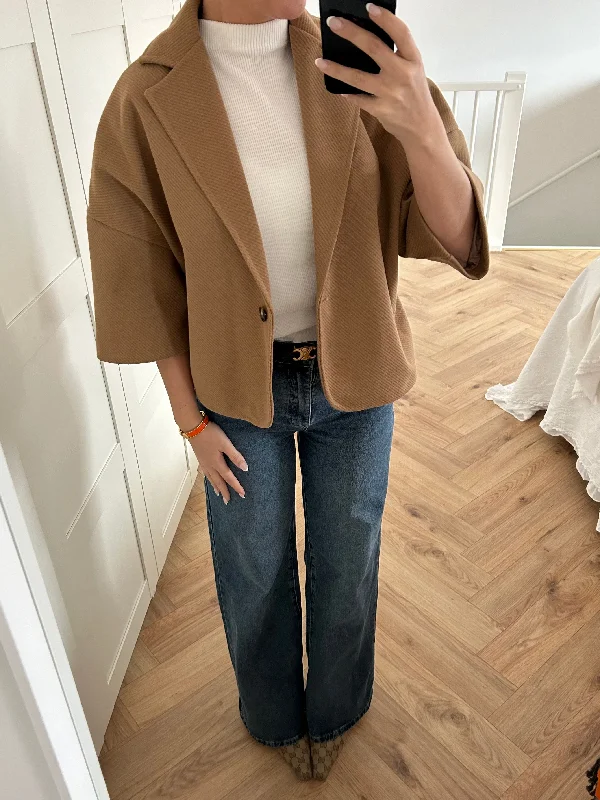 Online Boutiques Affordable Mila Jacket Camel