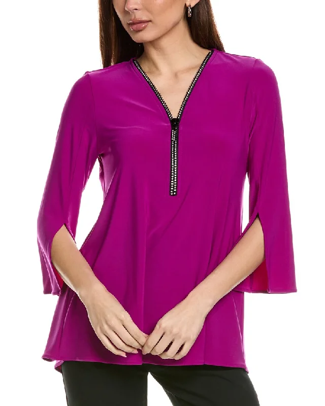 Unique Women's Fashion Pieces Joseph Ribkoff Front Zip Tunic