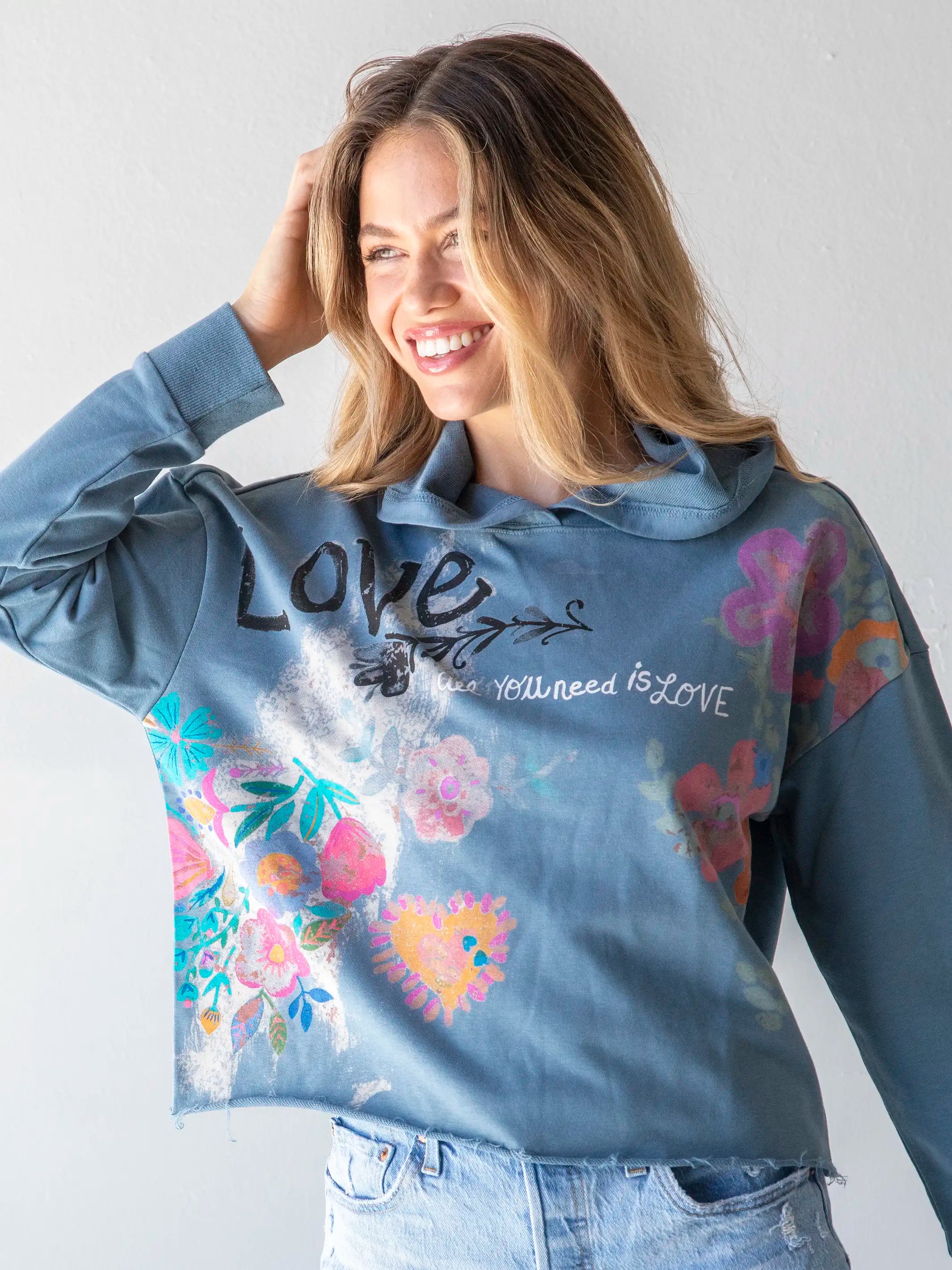 Women Wear Online Life Is A Canvas Hoodie - Love Slate