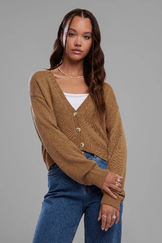 Flash Discount Cardigan court ourlet tulip en tricot - Femme