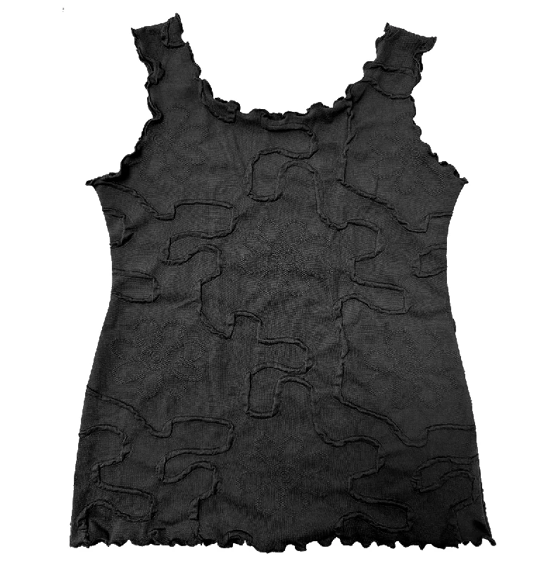 Women's Stylish Outdoor Outfit Black Conduit Charming Tank Top