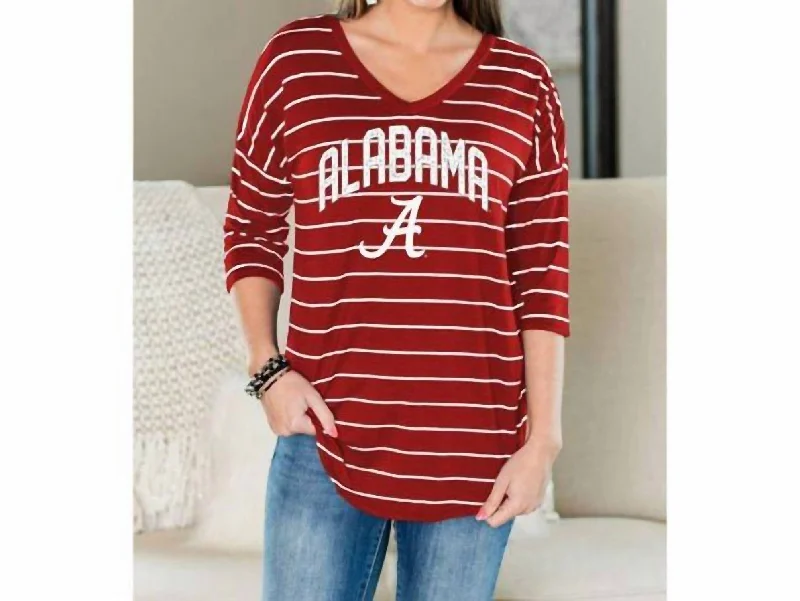 Affordable Luxury Women's Garments University Of Alabama Fall In Line Tunic In Red