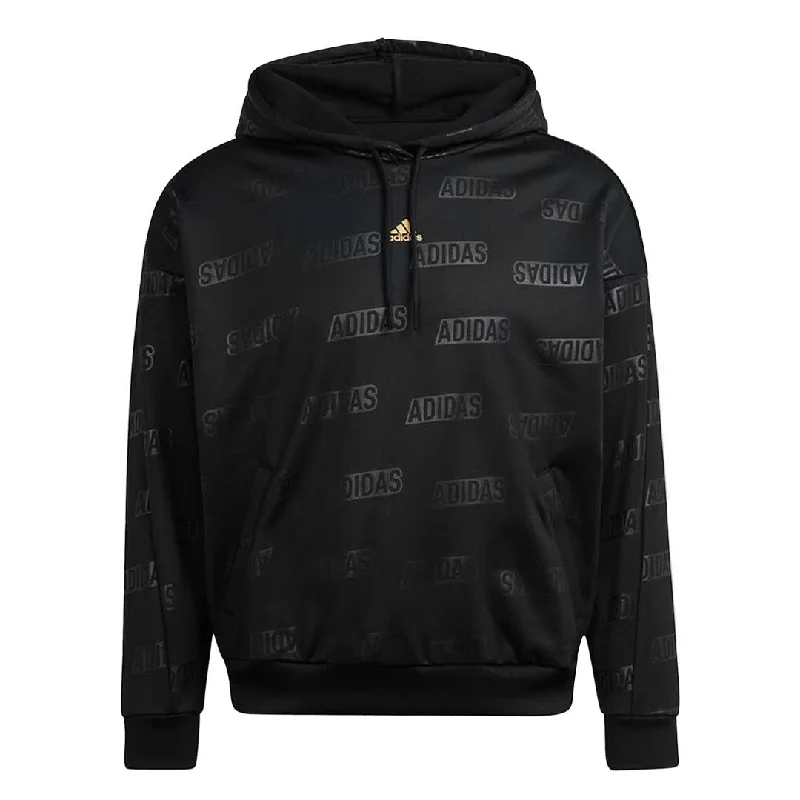 Women's Formal Clothes adidas - Women's Embossed Monogram Fleece Hoodie (IM2586)