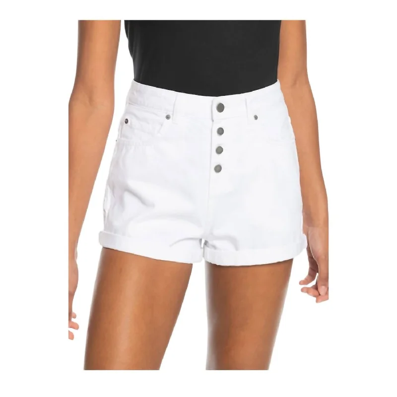 Versatile Women's Clothing for All Occasions Authentic Summer High Waist Short In White