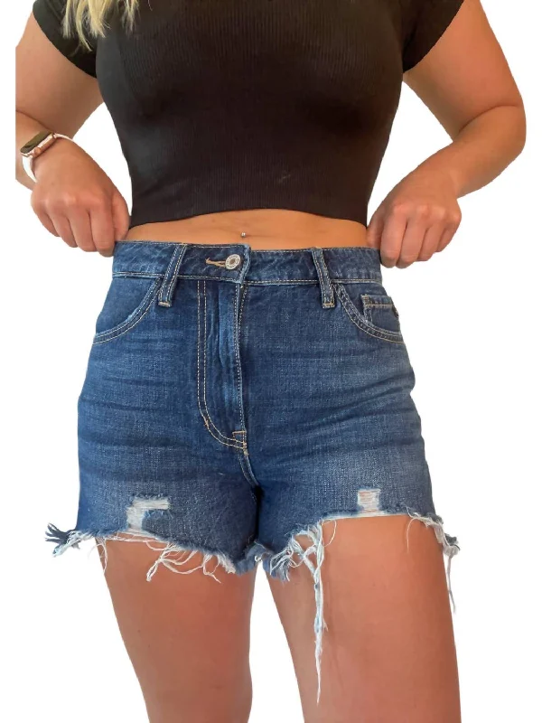 Extreme Clearance Deals Savy Classic Denim Shorts In Dark Wash