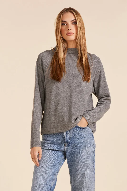 Clothing Store RAGLAN MOCK NECK TOP