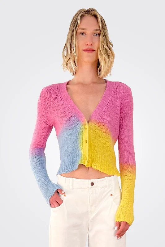 Affordable Online Boutiques Ombre Cardigan - Brights