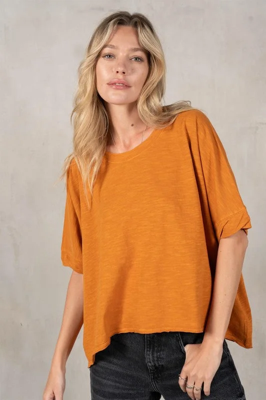 Extreme Clearance Deals Half Sleeve Boxy Crop Top