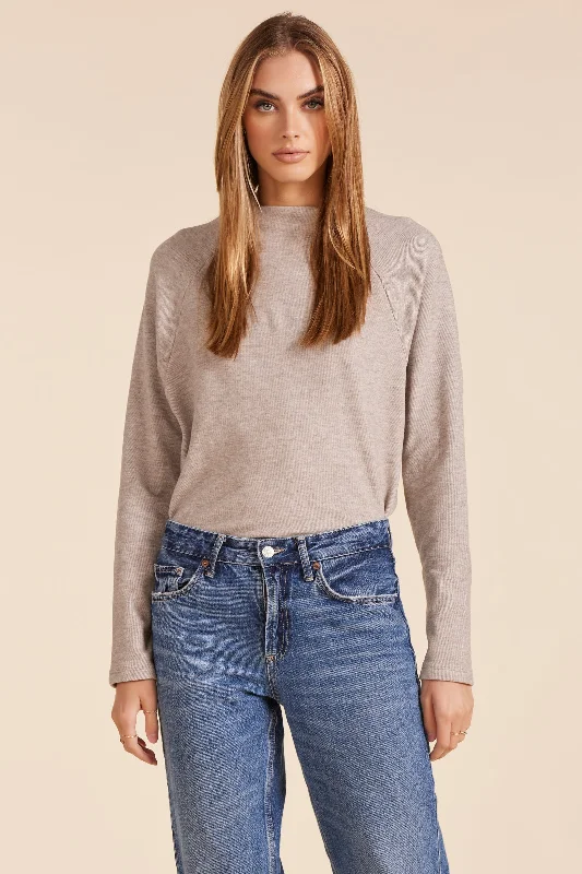 Clothing Brands RAGLAN MOCK NECK TOP