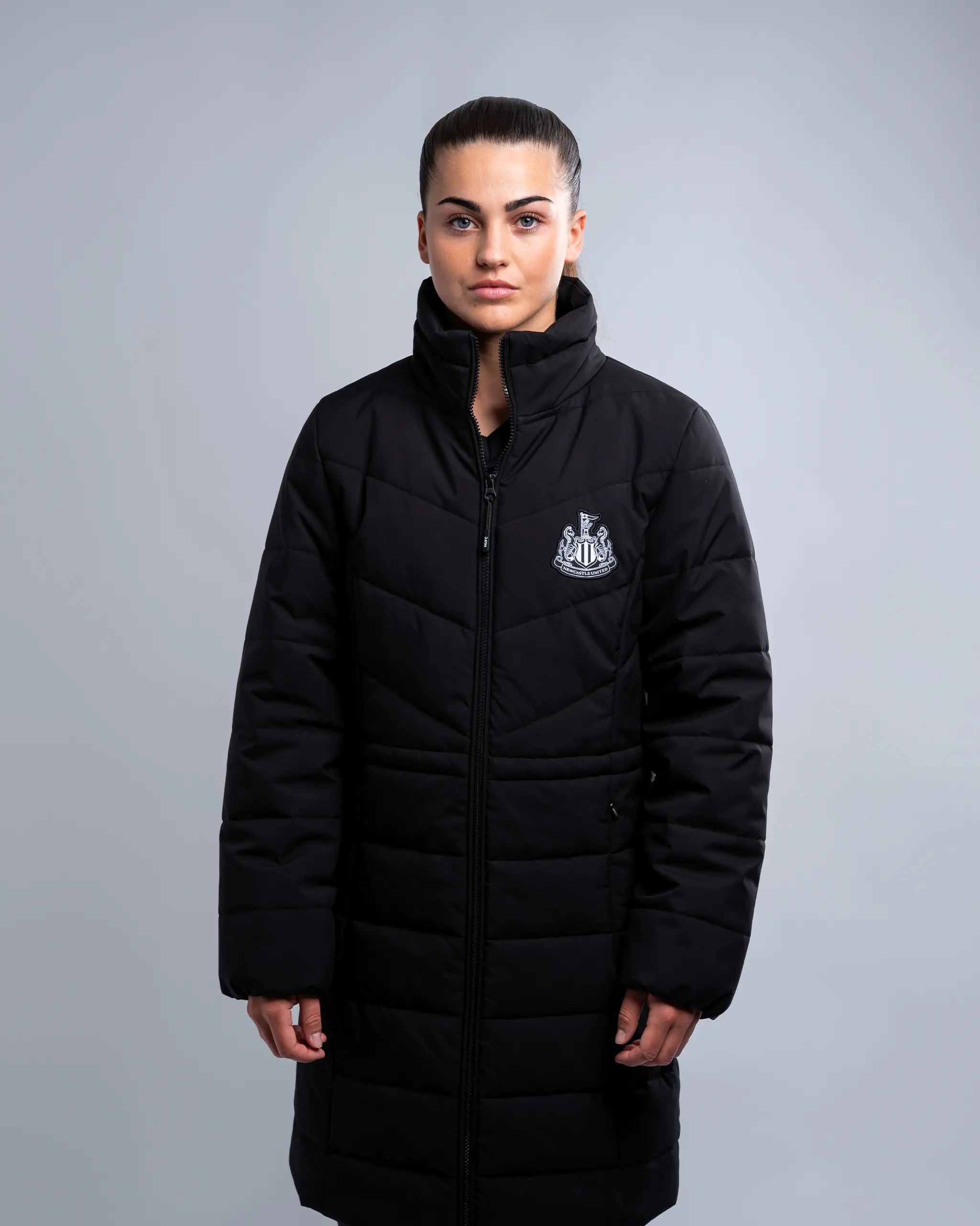 Limited Time Offer Newcastle United Women's Black Longline Jacket