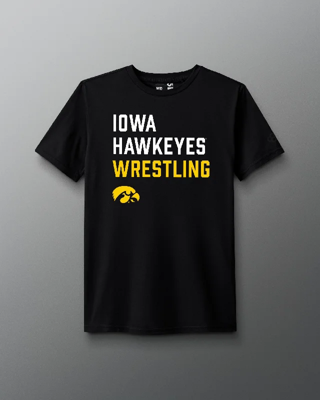 Clothing Sales Iowa Wrestling Stacked T-Shirt