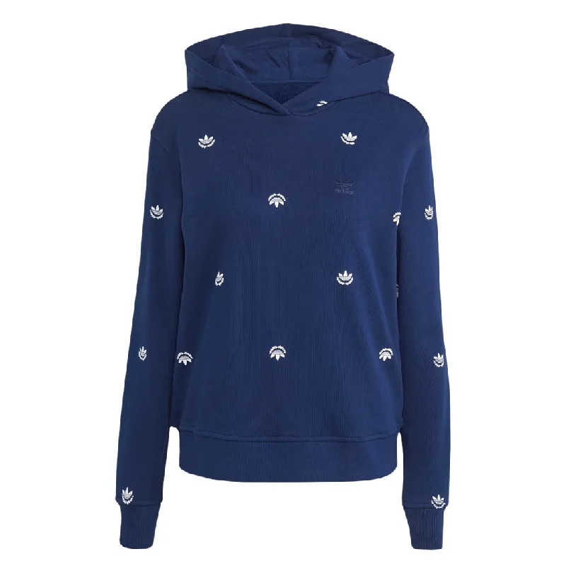 Bold Fashion adidas - Women's Allover Mini Crest Logo Hoodie (IJ8298)