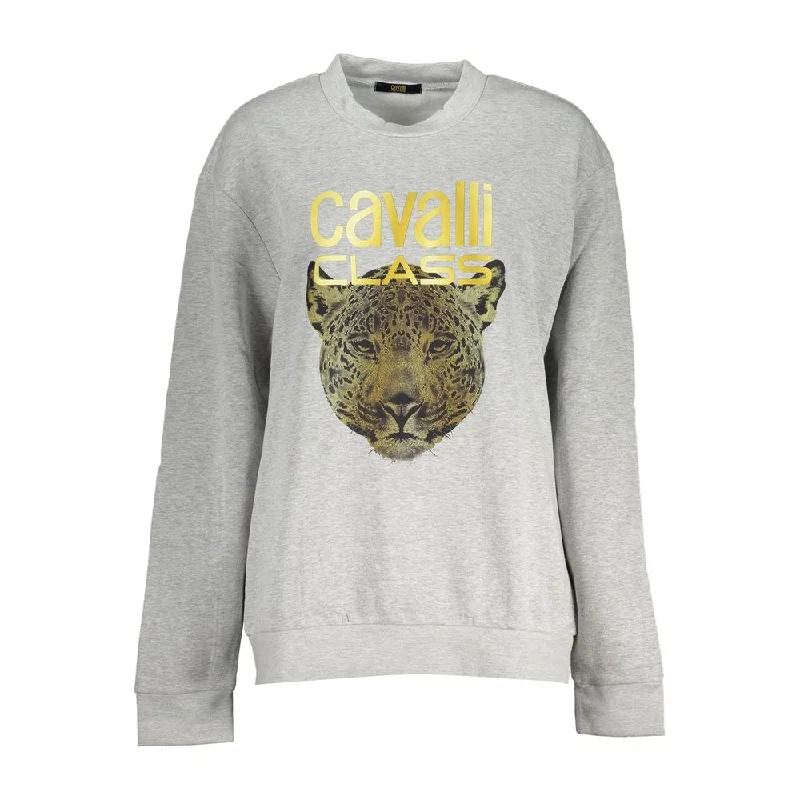 Women's High-Fashion Attire Cavalli Class Chic  Crew Neck Fleece Women's Sweatshirt